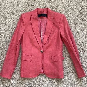 Zara blazer, size small, color pink